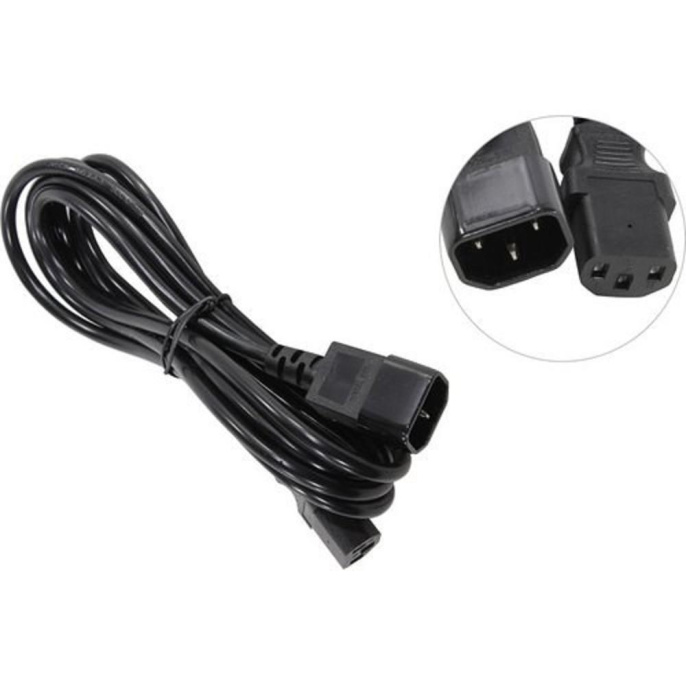 Кабель питания ExeGate Special EC-3S-C13- C14/3x0.5 C13- C14, 3*0.5mm2, CCA, черный, 3м ES280989RUS