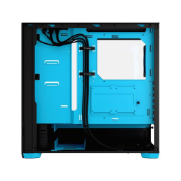 Корпус Case Fractal Design Pop Air RGB Cyan Core TG Clear Tint, Midi-Tower, 3x120mm RGB, 2xUSB-A 3.2 ATX, mATX, mITX Black/Cyan FD-C-POR1A-02