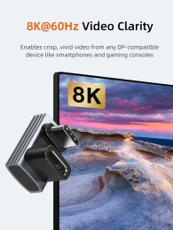 Адаптер CABLETIME CP85G (CT-OTG43-AG) USB4 Type-C OTG U-образный 40 Гбит/с