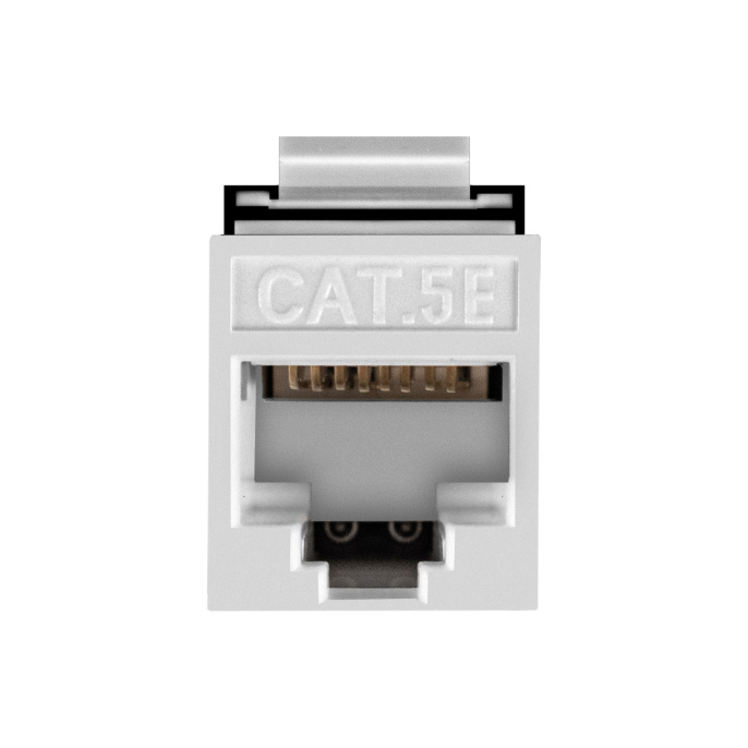 Модуль-вставка Keystone Jack RJ-45 ExeGate KJ-8P8C-U-C5e-180-TL (Кат.5e, неэкранированная, 180 градусов, IDC Toolless (без инструмента)) EX297343RUS