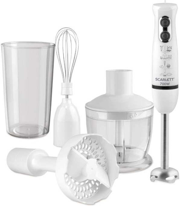 Блендер SCARLETT SC-HB42M33,  погружной,  белый