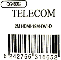 Telecom CG480G-2m Кабель HDMI to DVI-D Single Link (19M -19M) 2м