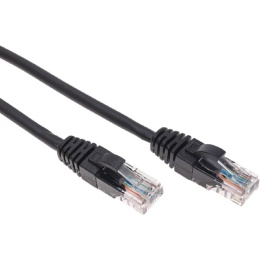 Rexant 02-0102-03 Патч-корд U/UTP, CAT 5e, RJ45-RJ45, 26AWG, LSZH, черный, 0,3м