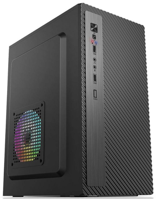 Корпус mATX Accord Entry ACC-2053B, Mini-Tower, без БП,  черный