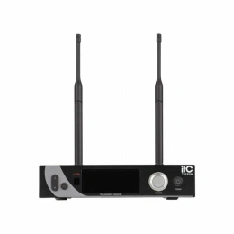 Одноканальная радиомикрофонная система ITC T-530B диапазона UHF 665 МГц - 690 МГц ; приёмник с LCD дисплеем + 1 петличный микрофон с поясным передатчиком; рабочая дистанция - 100 м в условиях прямой видимости; частотная характеристика 60 Гц-18 кГц ±3dB