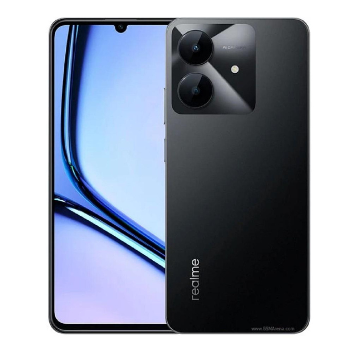 Смартфон Realme RMX3938 Note 60х 64Gb 3Gb черный моноблок 3G 4G 2Sim 6.74" 720x1600 Android 14 8Mpix 802.11 a/b/g/n/ac GPS GSM900/1800 GSM1900 A-GPS microSD max2048Gb