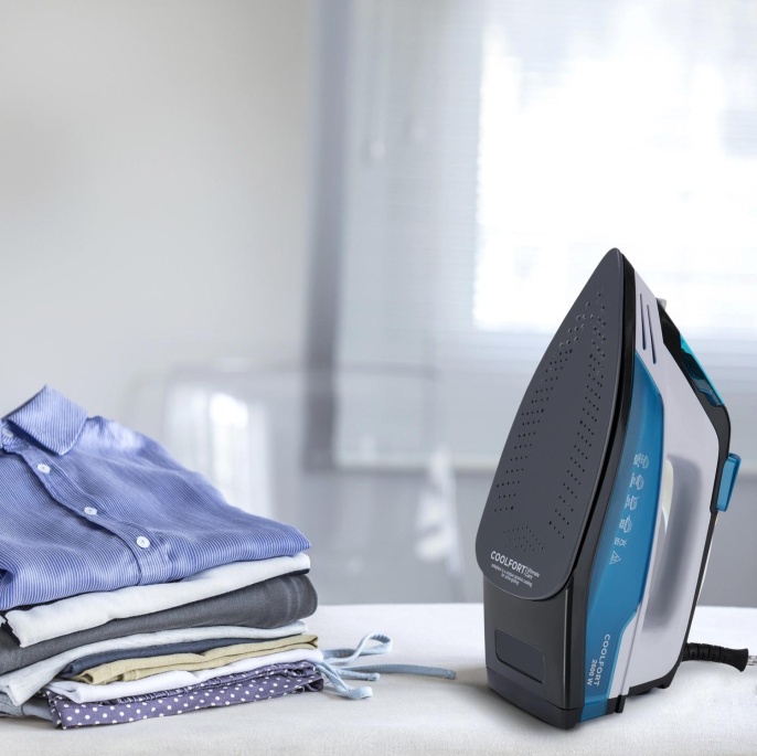 Утюг COOLFORT CF-3400, 2600Вт, синий/белый