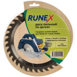 Диск пильный по дереву (200х30/32 мм; Z36) Runex 551012