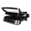 Электрический гриль RAGEX R782-900 с режимом барбекю, 2000 Вт, серебристый
