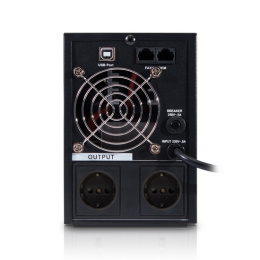 Источник бесперебойного питания SVC W-600 600ВА/360Вт, Вых.разъёмы: 2 розетки Schuko, LCD-дисплей, Напольный, Чистая синусоида.