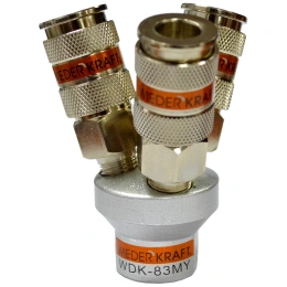 Разветвитель пневматический V-образный тройной 1/4"; рапид EURO WIEDERKRAFT WDK-83MY