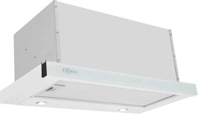Вытяжка встраиваемая Zugel ZHT652GW белый управление: сенсорное 1 мотор