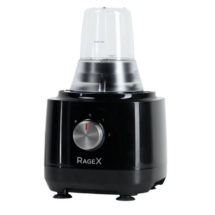 Кухонный комбайн RAGEX R103-000 12 в 1, 1.2 литра, 2 скорости, 1000 Вт, черный