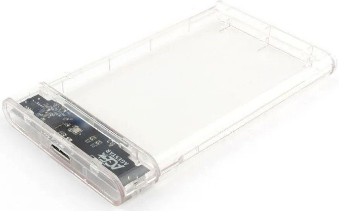 Внешний корпус для HDD/SSD AgeStar 3UB2P4C, прозрачный