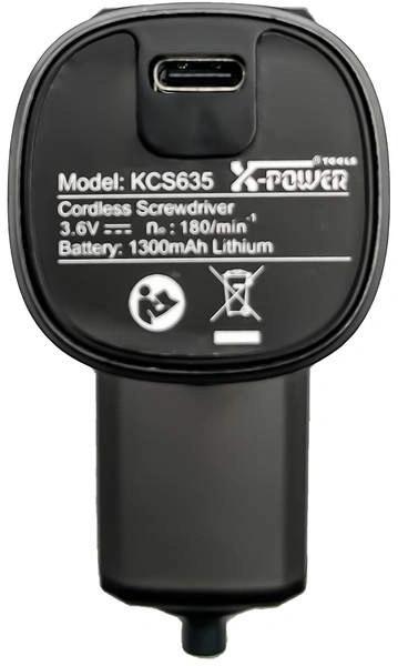 Аккумуляторная отвертка X-POWER KCS635 [100070163384]
