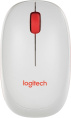 Клавиатура + мышь Logitech MK240 клав:белый/красный мышь:белый/красный USB беспроводная slim Multimedia 920-008160