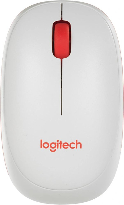 Клавиатура + мышь Logitech MK240 клав:белый/красный мышь:белый/красный USB беспроводная slim Multimedia 920-008160
