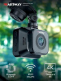 Видеорегистратор Artway AV-712 черный 8Mpix 2160x3840 2160p 170гр. GPS Novatek 96670