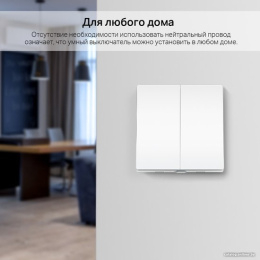 TP-Link Tapo S220 Умный 2-клавишный, 1-позиционный выключатель