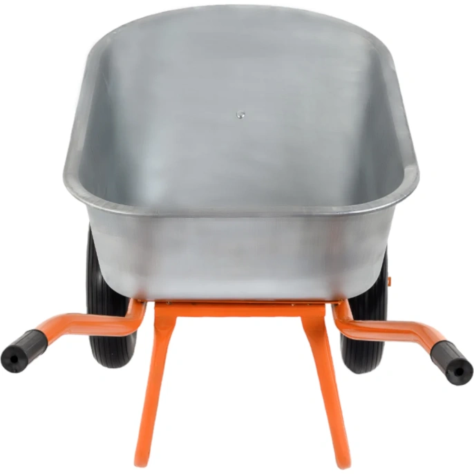 Строительная двухколесная тачка Gigant 110л, 200 кг, литые ПУ колеса GX-03