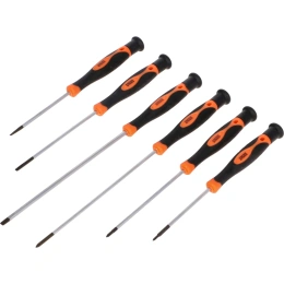 Отвертки FASTER TOOLS для точных работ удлиненные 6 шт. 1853