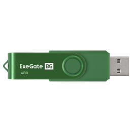 USB-флеш накопитель ExeGate Jet 4GB зеленый USB2.0, 480Mbps, пластик/металл EX302031RUS