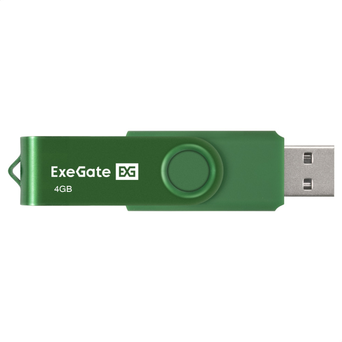 USB-флеш накопитель ExeGate Jet 4GB зеленый USB2.0, 480Mbps, пластик/металл EX302031RUS