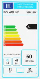 32" Телевизор POLARLINE 32PL12TC HD, черный