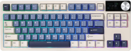 Клавиатура Royal Kludge RK S85 Horizon Blue синий, механическая, USB/2.4 GHz/Bluetoоth, подсветка RGB, горячая замена клавиш, Cloud свичи (RK S85 Horizon Blue (Cloud switch))