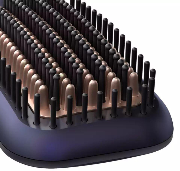 Расческа-выпрямитель Philips BHH885/00,  черный и фиолетовый