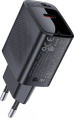 Сетевое зарядное AceFast A82 USB Type-C (черный) для телефонов/для планшетов, USB Type-C, 20 Вт, быстрая зарядка, кабель USB Type-C, 1 м