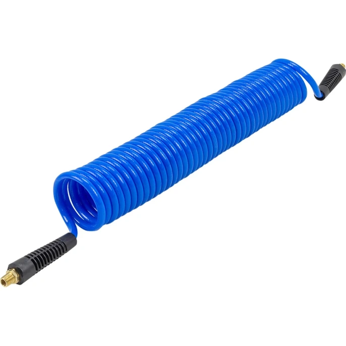 Шланг витой полиуретановый 6.5х10 мм, 10 м, с резьбовыми наконечниками 1/4" Forsage F-AHC-48B 58666 (F-AHC-48B(58666))