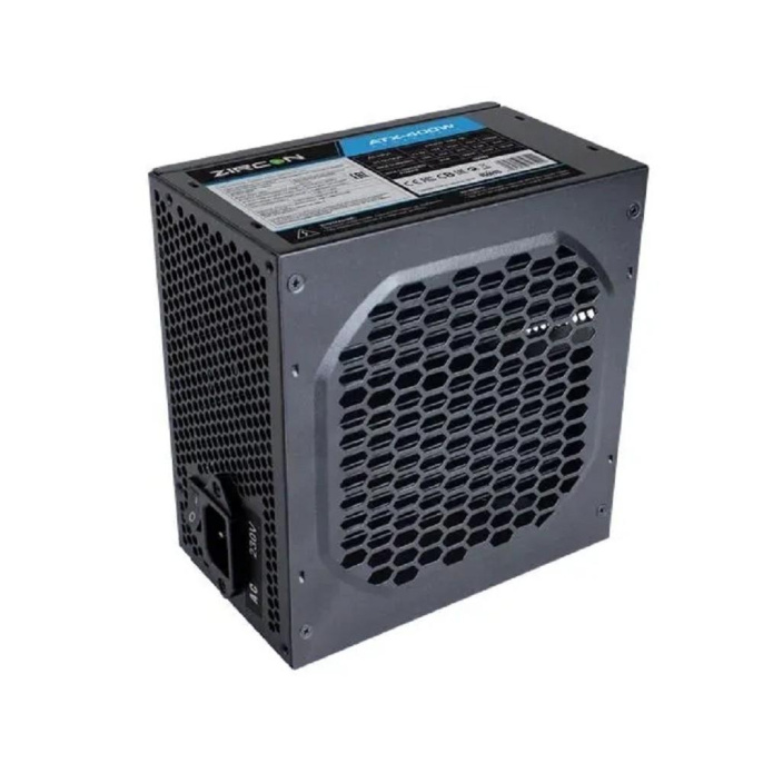 Zircon Блок питания ATX 400W ATX-400W Black, Безвентиляторный