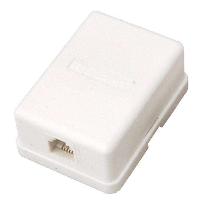 PROconnect 03-0001-4 Розетка телефонная внешняя, 1 порт UTP, RJ-11 6P2C , CAT 3 50 шт