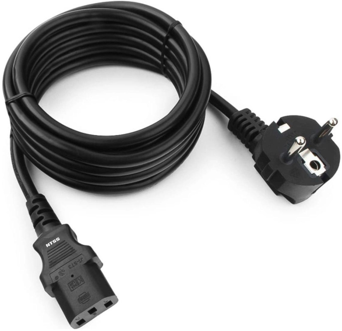 Шнур питания NTSS (NTSS-PC13773) C13-Schuko проводник.:3x1мм2 3м 220В 10А черный