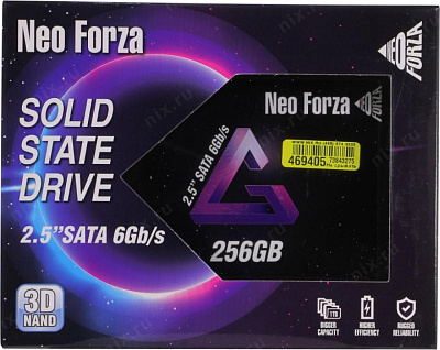 Накопитель SSD 256 Gb SATA 6Gb/s Neo Forza NFS011SA356-6007200 2.5" 3D TLC