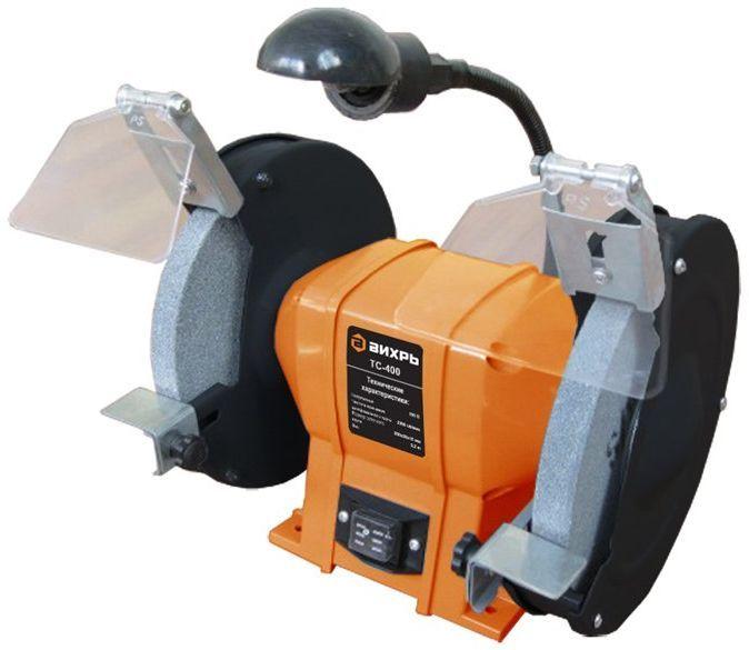 Точильный станок ВИХРЬ ТС-400 [72/7/3] { 400 Вт, 2950 об/мин, 9.2 кг }