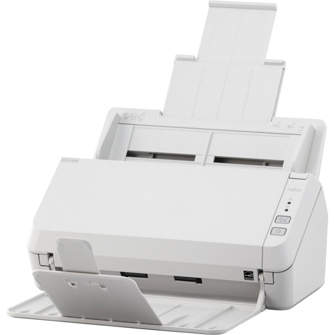 PA03811-B001 - Сканер Ricoh/Fujitsu scanner SP-1120N (Офисный сканер, 20 стр/мин, 40 изобр/мин, А4, двустороннее устройство АПД, USB 3.2, Gigabit Ethernet, светодиодная подсветка) (Замена PA03708-B001 SP-1120)