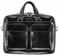 Деловая сумка Piquadro Blue Square CA2849B2/N с отделением для ноутбука 15" черная натур.кожа