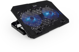 Подставка для ноутбука Buro BU-LCP150-B213, 15", 335х265х22 мм, 1хUSB, вентиляторы 2 х 140 мм, 480г, черный
