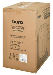 Шредер Buro Office BU-S1602M черный (секр.P-5) фрагменты 18лист. 30лтр. скрепки скобы пл.карты CD