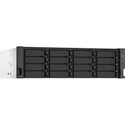 Сетевое хранилище без дисков QNAP TS-1673AU-RP-16G NAS 16 HDD trays, 2x 2.5 GbE, rackmount, 2 PSU. 4-core AMD V1500B 2,2 GHz,,RAM 16 GB (1 x 16 GB) up to 32 GB (2 x 16 GB). W/o rail kit RAIL-B02