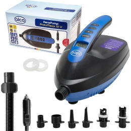 Воздушный насос Alca SUP с функцией Автостоп, 12 B, 110 Вт, 70 л/мин, 1.1 бар, 6 адаптеров 211150