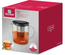 Чайник завароч. Rondell Klar RDS-1233 1л прозрачный/черный