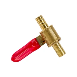 Краник шаровой латунный елочка под шланг 8 мм ARMA BV-08/08