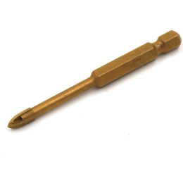 Сверло по стеклу и керамике 4 резца 5x70 мм, TiN, YG6X Kubis 07-01-2057