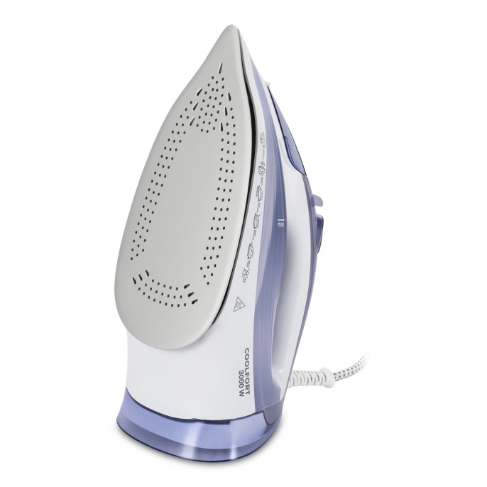 Утюг COOLFORT CF-3409,  с паровым ударом,  3000Вт,  с автоотключением,  сиреневый и белый