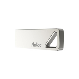 Флешка USB NETAC U326 4ГБ, USB2.0, серебристый [nt03u326n-004g-20pn]