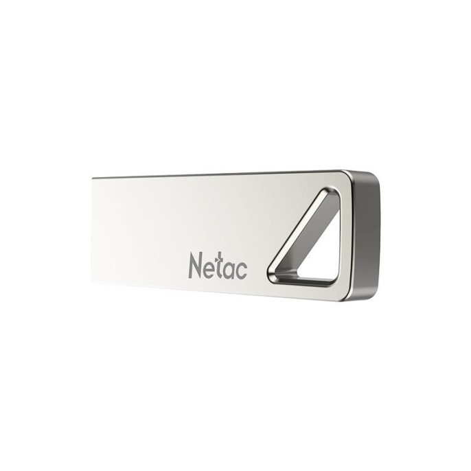 Флешка USB NETAC U326 4ГБ, USB2.0, серебристый [nt03u326n-004g-20pn]