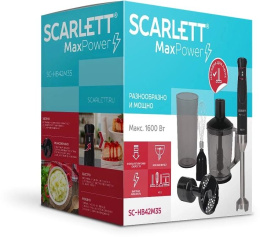 Блендер Scarlett SC-HB42M35,  погружной,  черный